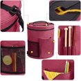 thumbnail image 4 of BKSDUEH Knitting Bag, Yarn Organizer Tote Bag Portable Storage Bag for Yarns, Carrying Projects, Knitting Needles, Crochet Hooks, Manuals and Other Accessories, 4 of 8