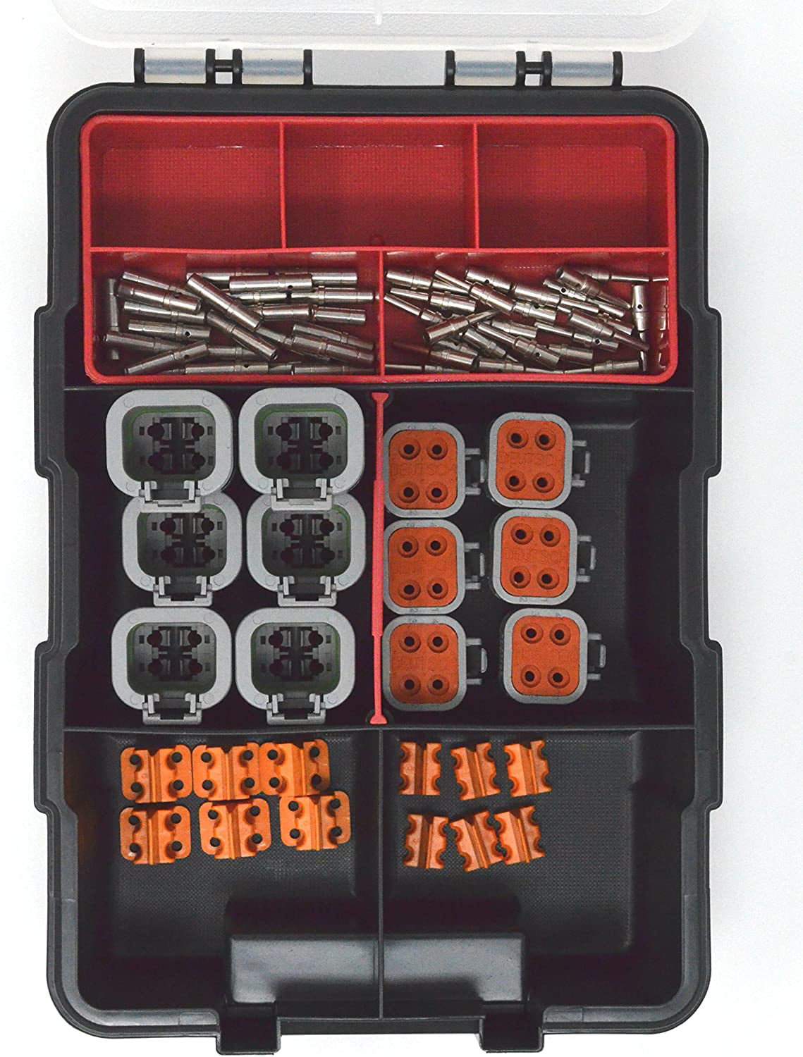 100 pairs Genuine Deutsch TE Connectivity Pin & Socket 12-14 AWG Solid Nickel 