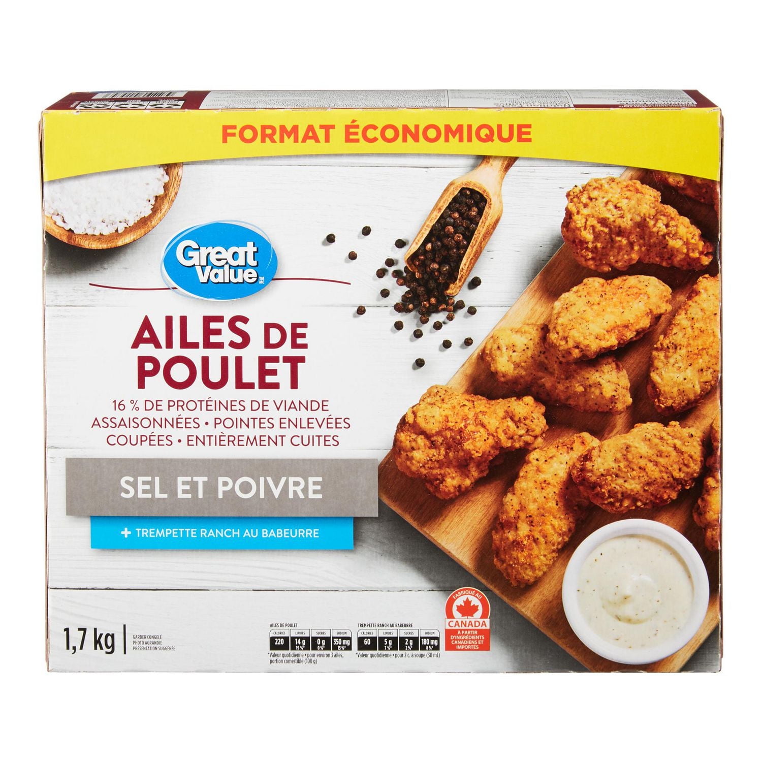 Great Value Frozen Salt & Pepper Chicken Wings