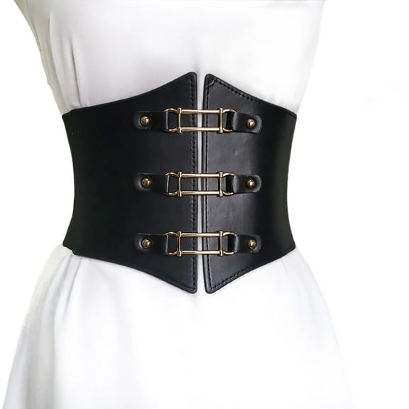 Punk Style Wide Belt For Women Fashionable Corset Waistband Accessory Gothic Belt For Casual Outfits