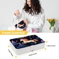 thumbnail image 5 of Unicorn Portable PU Leather Jewelry Box Organizer with Removable Compartment, Necklace Holder, Bracelet Holder, 5 of 6