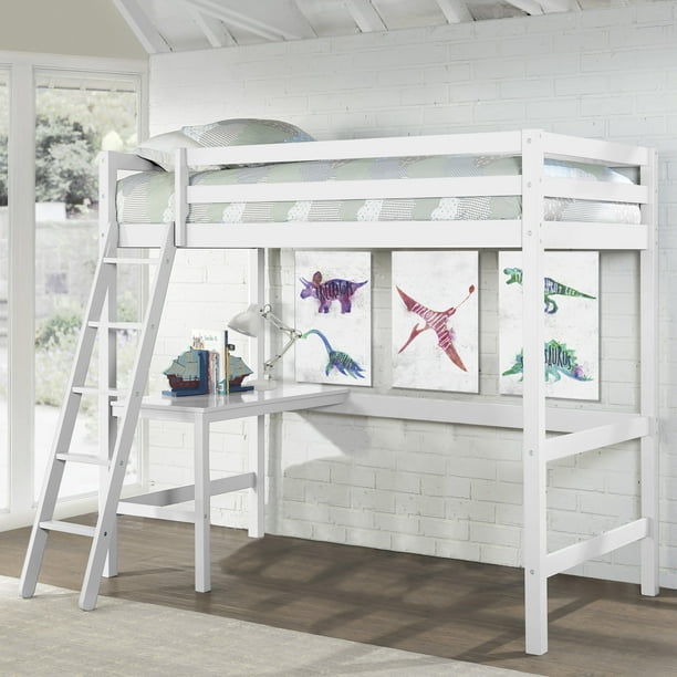 Hilale Furniture Caspian Wood Twin, Better Homes And Gardens Kane Twin Loft Bed Instructions