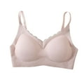 thumbnail image 2 of Amidoa T-Shirt Womens Bras Pink Seamless Wireless Solid Bralette Bralettes for Women L, 2 of 6