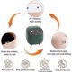 thumbnail image 4 of Cute Mini Ninja Desktop Trash Can with Lid Small Trash Can Office Plastic Garbage Can for Bathroom Vanity, Desktop, Office or Coffee Table (Green), 4 of 5
