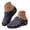 Blue, variant on Women's Mules Shoes with Arch Support Closed Toe Cutout Casual Walking Slippers Summer Low Wedeg Slip on Slides Red Size 8.5