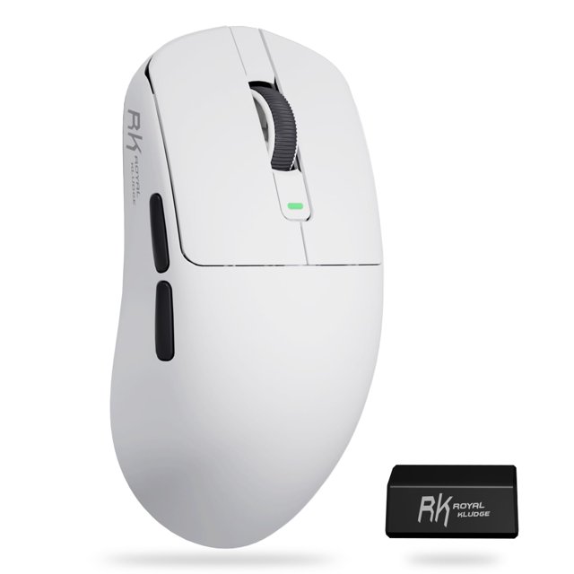 Ratón para juegos RK ROYAL KLUDGE RK M3 42000 DPI inalámbrico blanco