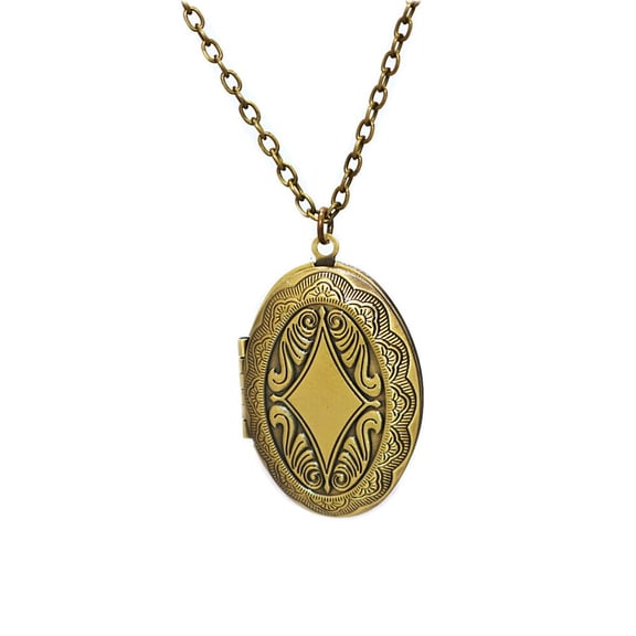 Picture Locket Necklace Antique Photo Locket Picture Frame Necklace
