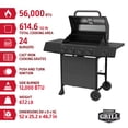 thumbnail image 3 of Expert Grill 4-Burner Propane Gas Grill with Side Burner and Side Table, Dark Gray, 3 of 16