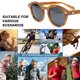 thumbnail image 4 of Gafas de sol polarizadas con personalidad de tendencia de moda retra, hechas de material de lámina, 4 of 5