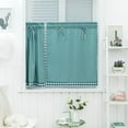 thumbnail image 6 of Polyester Short Curtains For Kitchen Bathroom Basement Small Windows 74x90cm Light Blue_74x90cm, 6 of 8