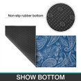 thumbnail image 6 of Blue Pioneer Flower and Paisley Pattern Kitchen Rugs Sets Of 2,Anti Fatigue Kitchen Mat Rugs Non Slip Washable,Decorative Kitchen Floor Mats for Kitchen,Sink,Laundry,17"x30"+17"x47", 6 of 7