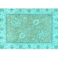 thumbnail image 1 of Ahgly Company Indoor Rectangle Oriental Light Blue Traditional Area Rugs, 7' x 9', 1 of 4