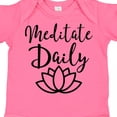thumbnail image 4 of Inktastic Meditation Yoga Meditate Daily Resolution Boys or Girls Baby Bodysuit, 4 of 5