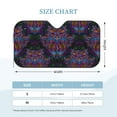 thumbnail image 2 of Kdxio Paisley And Owls Print Windshield Sun Shade, Foldable Sun Blocker for Car,Truck,SUV Automotive Interior Sun Protection,Reflective Shade for Front Windshield(Small), 2 of 6