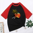 thumbnail image 4 of DailyTrove Women's Graphic Baseball Tee - Short Sleeve Casual Top, Playful for Summer & Gatherings, 4 of 4