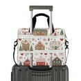 thumbnail image 2 of FORMRS 16" Laptop Bag Carrying Sleeve Case with Handle Travel Shoulder Briefcase, Red Nordic Christmas House, 2 of 8