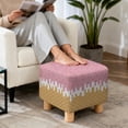 thumbnail image 4 of TSOVTHRID Ice Cream Print Ottoman Cover Square, Square Stretch Ottoman Slipcovers Soft Storage Foot Rest Cover with Elastic Bottom, Machine Washable Footstool Protector, 4 of 7