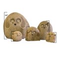 thumbnail image 3 of Stone Age Creations Family of Boulder Dogs 5 Pcs 4"x2 6" 8" 12", 3 of 5