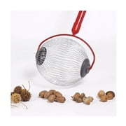 Garden Weasel Medium Nut Gatherer - 3/4 To 1 1/2 in Size, Red/Silver