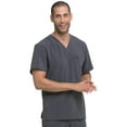 thumbnail image 5 of Dickies EDS Essentials Scrubs Top for Men V-Neck Plus Size DK645, 5XL, Pewter, 5 of 8