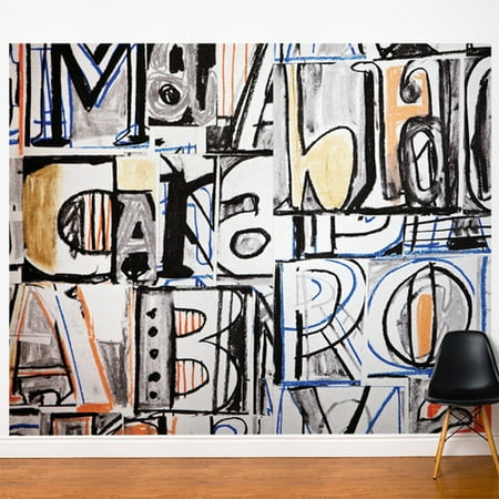 ADZif Multi Graffiti 10' x 96'' Wall Mural