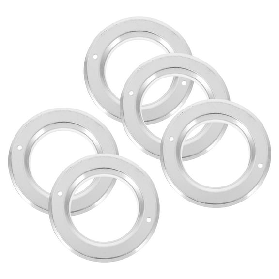FRCOLOR 5pcs Anti-Biting Stainless Steel Ring For Bird Breeding Box Metal Guards For Parrot Nesting House Hole Protectors Bird House Accessory