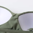 thumbnail image 4 of Traje de baño de cintura alta dividido para mujer, bikini sexy, traje de baño con push-up, conjunto de bikini con vendaje y parte superior de tubo, 4 of 8