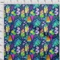 thumbnail image 4 of oneOone Rayon Blue Fabric Texture Sewing Material Print Fabric By The Yard 56 Inch Wide-3S, 4 of 5