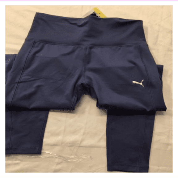 Puma Women's Moto Moisture wicking Articulated knees Lightweight Leggings XL/Blue Indigo