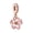 A0572, variant on 925 Sterling Silver Rose Gold Pink Gradient Magnolia Flower Dangle Charm for Bracelet Charms Bangle Pendant Jewelry