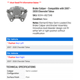 thumbnail image 2 of Brake Caliper - Compatible with 2007 - 2020 Chevrolet Tahoe - Raybestos, 2 of 2
