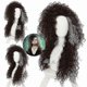 thumbnail image 1 of Bellatrix Lestrange Long Mixed Brown Wavy Wig Heat Resistant Synthetic Hair Happy H, 1 of 5