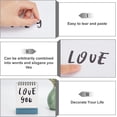 thumbnail image 4 of 12 Sheets 2 Styles PVC Sticker Waterproof Self-Adhesive Number & Alphabet & Sign Stickers for Gift Card Glass Mirror Bottle tag 7.28"x8.46", 4 of 8