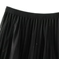 thumbnail image 4 of SWSMCLT Women's High Waist Tulle Skirt Mesh Soft Casual Winter Pleated Skirt Vintage Fall A Line Layered Sequin Black Small-Large, 4 of 4