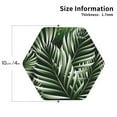 thumbnail image 3 of Disketp Tropical Palm Leaves1 Funny Coasters,4 Pcs Leather Coasters With Holder, Perfect Housewarming Hostess Gifts,Protect Furniture From Water Marks Scratch And Damage, 3 of 9
