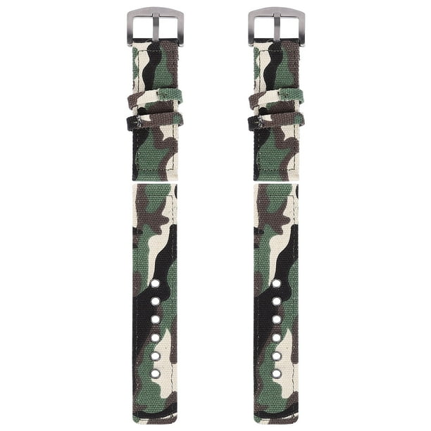 EeaseMX 2 correas de reloj duraderas y prácticas, correa de nailon de moda.