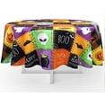 thumbnail image 4 of Halloween Tablecloth, Halloween Table Cloth Waterproof, Halloween Kitchen Table Decor for Dining Holiday Party 60x60 Inch Round, 4 of 6