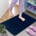 thumbnail image 3 of Cobblestone Bathroom Rugs Memory Foam Bath Mat Super Water Absorbent Bath Mats for Bathroom Machine Washable Bath Rugs (Navy, 31.5*19.5 inch), 3 of 10