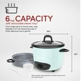 thumbnail image 4 of AROMA® Olla Arrocera y para Granos de 6 Tazas Cocidas / 1.5 Qt. (ARC-743-1NGBL), Azul Claro, 4 of 7