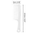 thumbnail image 2 of Unique Bargains 1 Pc Comfortable Wide Tooth Comb for Curly Thin Hair Plastic White, 2 of 3