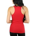thumbnail image 2 of ToBeInStyle Womens Essential Ribbed Racerback Versatile Layering Cotton Blend Tank Top, 2 of 5