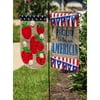 Evergreen Fleur de Lis Dual Flag Metal Garden Stand, 32 x 43 inches