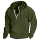 thumbnail image 1 of pstuiky hombres de manga larga, Sudadera con capucha de manga larga lisa y estilo casual para hombre Tops de talla grande para hombre m, 1 of 5