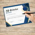 thumbnail image 4 of AP Scholar Awards Certificates Mixed 30pk 8.5x11 10 AP Scholar, 10 with Honors, 5 with Distinction, 5 National Scholar Graduation Cord Test Scores Exam, 4 of 5