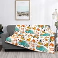 thumbnail image 2 of Yiaed Fall Pumpkins And Sunflowers Print Blanket Throw Blanket Soft Cozy Flannel Blanket for Home Bed Sofa Couch Chair-60"x50", 2 of 6