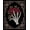 Black, Pattern 2, variant on ODIKA 4'x6' Machine Washable Non-Slip Area Rug, Gothic Rose Skull Latch Hook Kit DIY Needlework Project High Traffic Rug, Red, 743471
