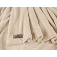 thumbnail image 5 of American Soft Linen Fleece Blanket Throw Size 50x60 - Cozy, Durable & Lightweight for Bed, Couch, and All-Season Comfort, Taupe, 5 of 7