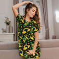 thumbnail image 6 of Salouo Happy St. Patrick's Day Print Short Sleeve Sleepshirt for Womens Comfy Nightgown Scoopneck Cute Nightdress Ruffle -XX-Large, 6 of 7