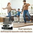 thumbnail image 4 of ST-CARE Rechargeable Vintage Portable CD Player with Bluetooth for Home, White, 4 of 7