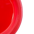 thumbnail image 2 of JAM Paper Round Plastic Party Plates, Red, 20 per Pack, Small, 7", 2 of 3